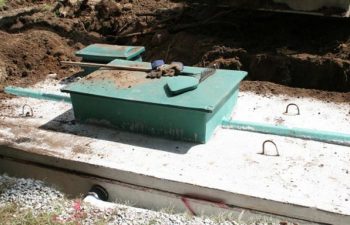 septic system under construction